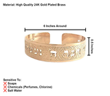 Exodus 24:7 Hebrew Cuff Bracelet – Handmade in Israel – 24K Gold-Plated Faith Jewelry with Biblical Engraving