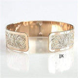 Rose Gold Dotted Cuff Bracelet – 24K Rose Gold-Plated, Adjustable & Handmade in Israel – Minimalist Elegant Jewelry Gift