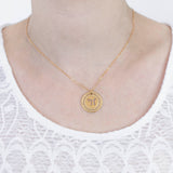 Chai Necklace in 24K Rose Gold-Plated Brass – Hebrew חי Pendant, Handmade in Israel – Symbol of Life, Jewish Faith Jewelry