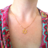 Gold Star of David Necklace – 24K Gold-Plated Jewish Pendant, Handmade in Israel