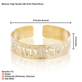 Ani Le’dodi Ve’dodi Li Bracelet – 24K Gold-Plated Hebrew Cuff, Handmade in Israel