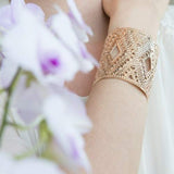 Rose Gold Cuff, Wide Rose Gold Bangle, Diamond Design, Rose Gold Bracelet, Designer's Bracelet, Modern Cuff, Rose Gold Jewelry