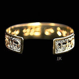 This Too Shall Pass Hebrew Dainty Gold Cuff, Handmade In Israel, Beautifully Packaged And Ready For Giving