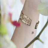 This Too Shall Pass Hebrew Dainty Gold Cuff, Handmade In Israel, Beautifully Packaged And Ready For Giving