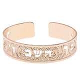 Numbers 6:24 Dainty Gold Scripture Cuff in Hebrew for Women, Beautifully Packaged, Handmade in Israel (Rose Gold)