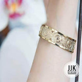 Gold Cuff, Gold Bracelet, Gold Bangle, Mandala Jewelry, Dainty Gold Bracelet, Delicate Gold Bracelet, Modern Jewelry
