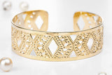 Dainty Gold Cuff Bracelet, Small Diamond Gold Cuff, Dainty Jewelry, Handmade Gold Bracelet, Fashion Jewelry, Stylish Cuff
