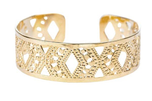 Dainty Gold Cuff Bracelet, Small Diamond Gold Cuff, Dainty Jewelry, Handmade Gold Bracelet, Fashion Jewelry, Stylish Cuff