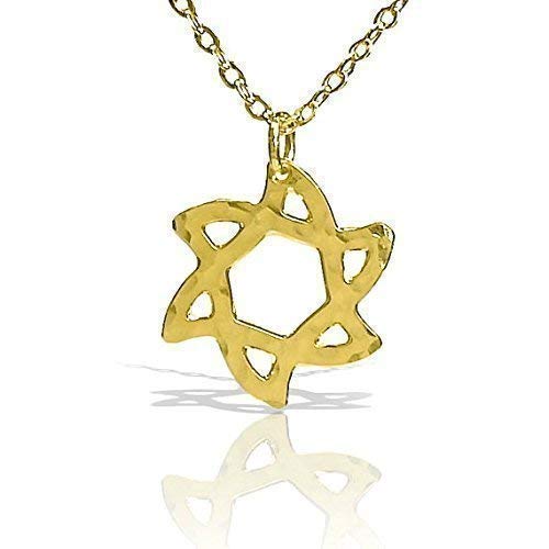 Star Necklace, Star Of David, Jewish Jewelry For Women, Inspirational Jewelry, Gold Necklace, Gold Necklace, Hebrew Necklace Packaged And Ready For Gift Giving, Handmade In Israel