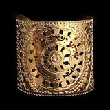 Shma Israel Hebrew Gold Cuff, Packaged and Ready for Giving, Handmade in Israel