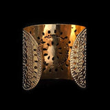 Shma Israel Hebrew Gold Cuff, Packaged and Ready for Giving, Handmade in Israel