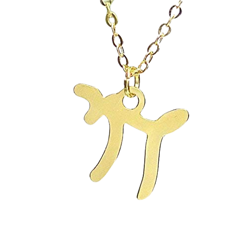 Hebrew Chai Jewelry, Charm Necklace, Hebrew Necklace, Chai Necklace, Gold Necklace, Unique Jewelry, Israel Jewelry For Women Packaged And Ready For Gift Giving, Handmade In Israel