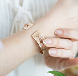 Psalm 92:12, NIV Gold Cuff, Hebrew Jewelry For Women, Bible Verse Bracelet, Scripture Jewelry, Christian And Jewish Gift, Packaged And Ready For Gift Giving, Handmade In Israel