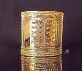 Cuff Bracelet, Ten Commandments, Modern Jewelry, Hebrew Bracelet, Inspirational Bracelet, Angel Cuff Jewelry, Jewish Jewelry for Women Packaged and Ready for Gift Giving, Handmade in Israel