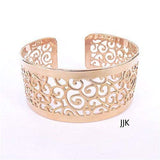 Dainty Rose Gold Cuff Bracelet, Interlaced Spirals Jewelry, Rose Gold Bracelet, Dainty Rose Gold Bracelet, Modern Cuff, Modern Jewelry Packaged and Ready for Gift Giving, Handmade in Israel
