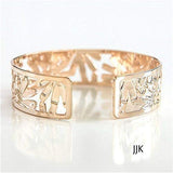 Dainty Rose Gold Cuff, Floral Bracelet, Daisy Design, Cuff Bracelet, Rose Gold Bracelet, Rose Gold Bangle, Modern Jewelry, Handmade in Israel