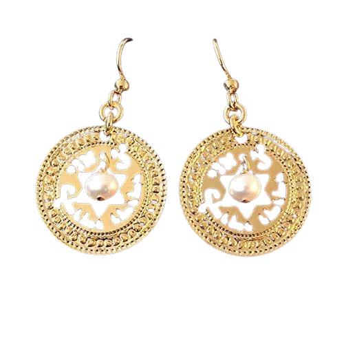 Star Jewelry, Gold Earrings, Love Earrings, Song of Songs Jewelry, Religious Jewelry, Star of David, Inspirational Earrings, Hebrew Jewelry for Women